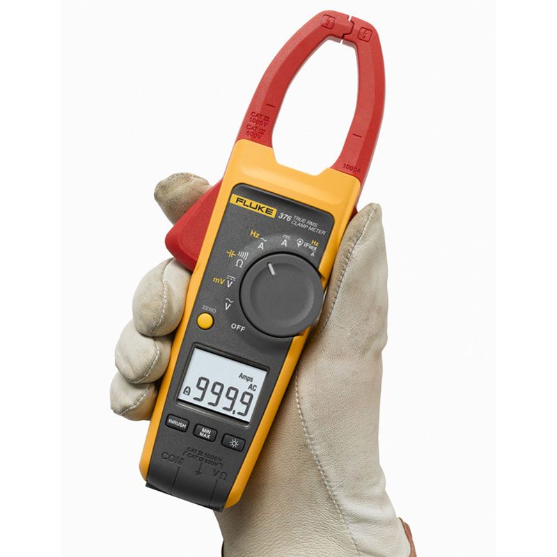 segment Lunch gat Fluke 376 1000 Amp TRMS AC/DC Current Clamp Meter with 2500 Amp IFlex