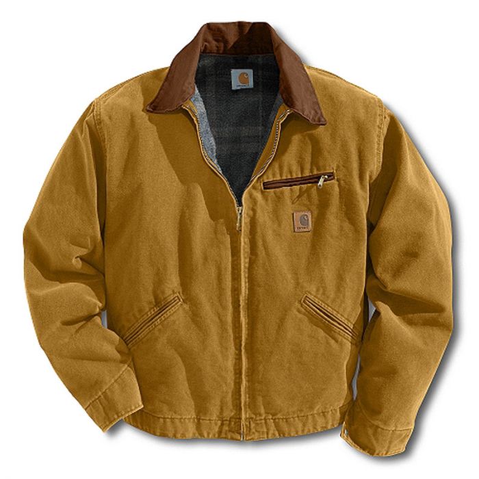 Carhartt Men's Sandstone Detroit Jacket/Blanket Lined J97
