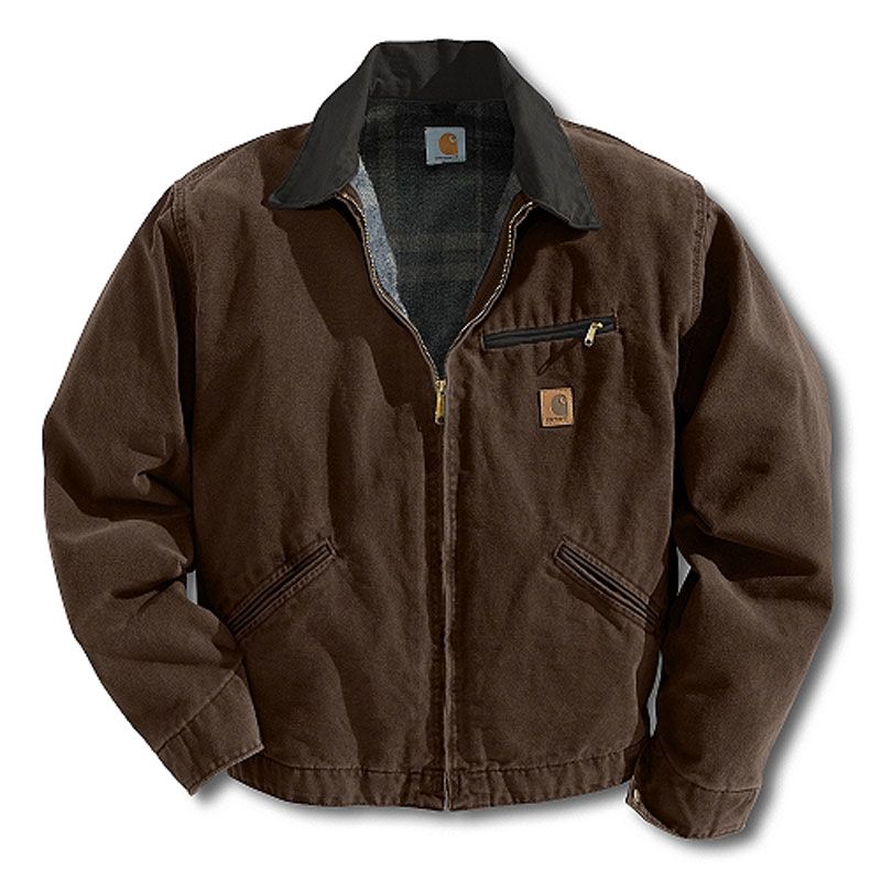 Carhartt Men's Sandstone Detroit Jacket/Blanket Lined J97