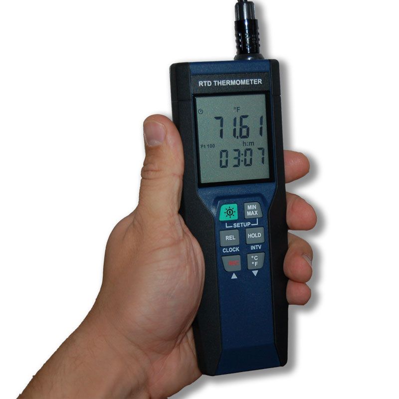 Single Probe Platinum Pt100 Precision Handheld Digital Thermometer